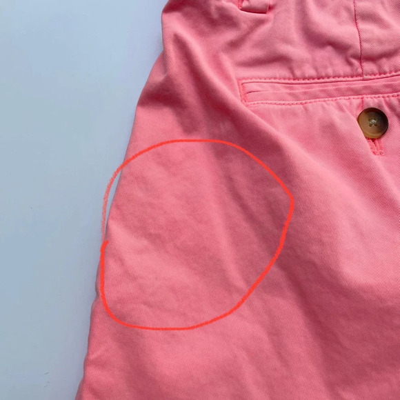 Vineyard Vines Breaker Shorts 8.5 Inch Inseam Pink Chino Size 34 - Picture 5 of 10
